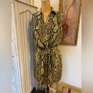 Michael kor's snakeskin print dress